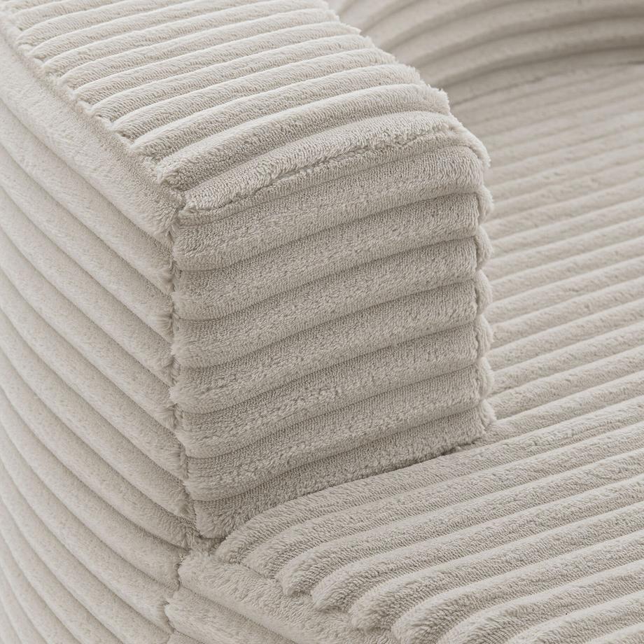 Tectake Poltrona relax Love Rivestimento in velluto, ampio schienale semicircolare  