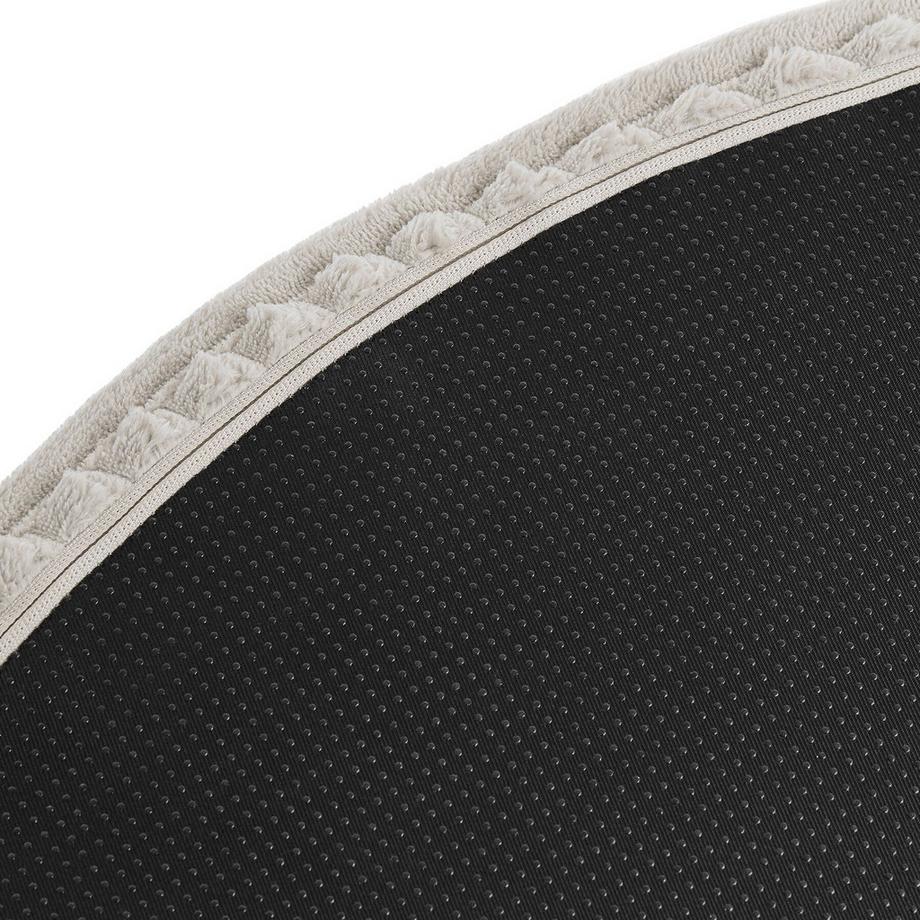 Tectake Poltrona relax Love Rivestimento in velluto, ampio schienale semicircolare  