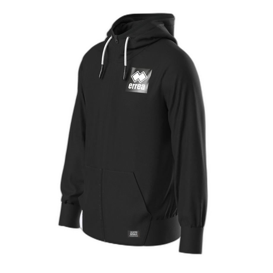errea  kinder-sweatshirt mit reißverschluss und kapuze black box 4 