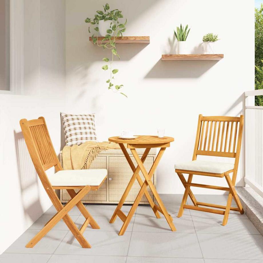 VidaXL Set Bistro da Giardino Legno massello di acacia  