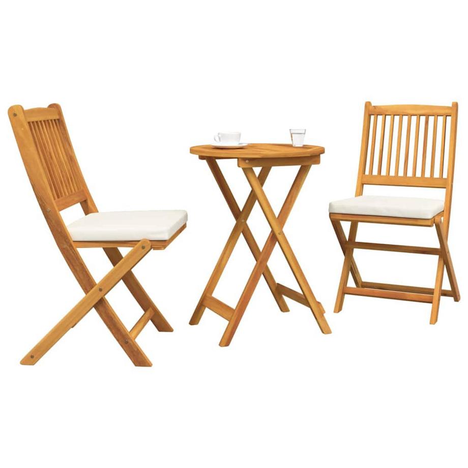 VidaXL Set Bistro da Giardino Legno massello di acacia  