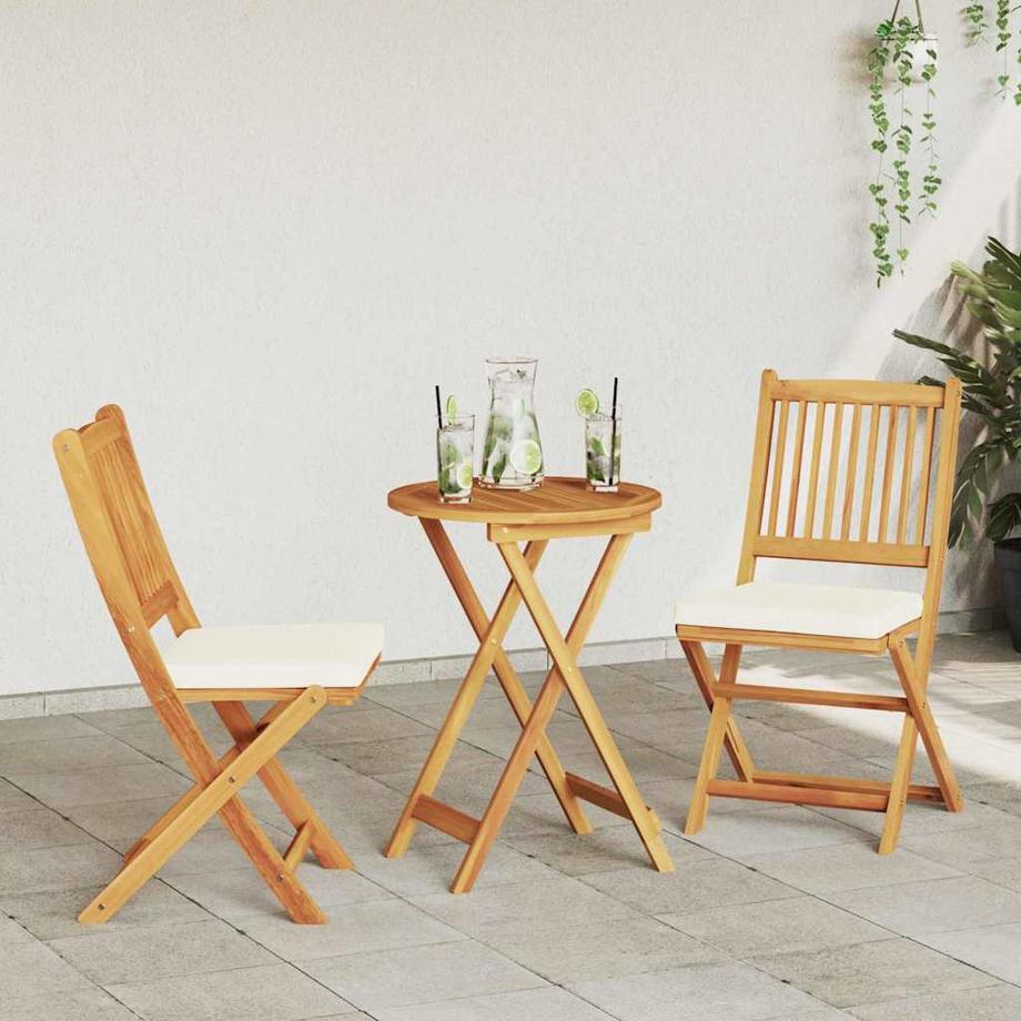 VidaXL Set Bistro da Giardino Legno massello di acacia  