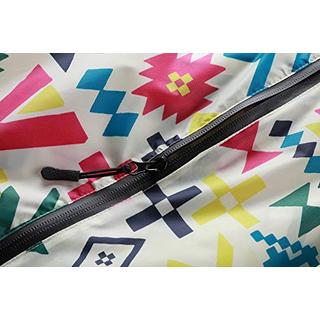 Alopini Stylischer wasserdichter Regenponcho mit Kapuze Reissverschluss  