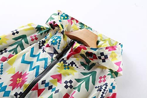 Alopini Stylischer wasserdichter Regenponcho mit Kapuze Reissverschluss  