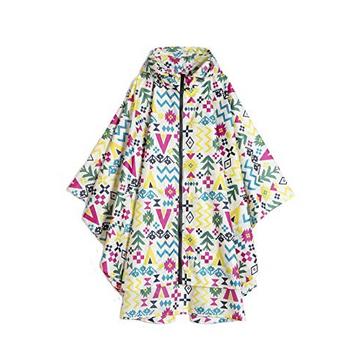 Regenponcho stylischer wasserdichter Regenmantel mit Kapuze Reißverschluss