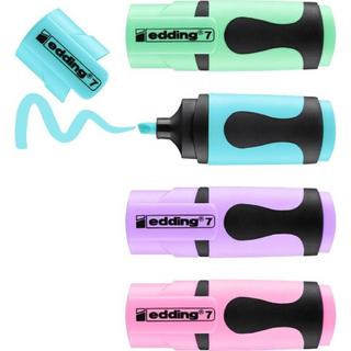 Edding EDDING Textmarker mini 7 1-3mm, Pastell 4 Stück  