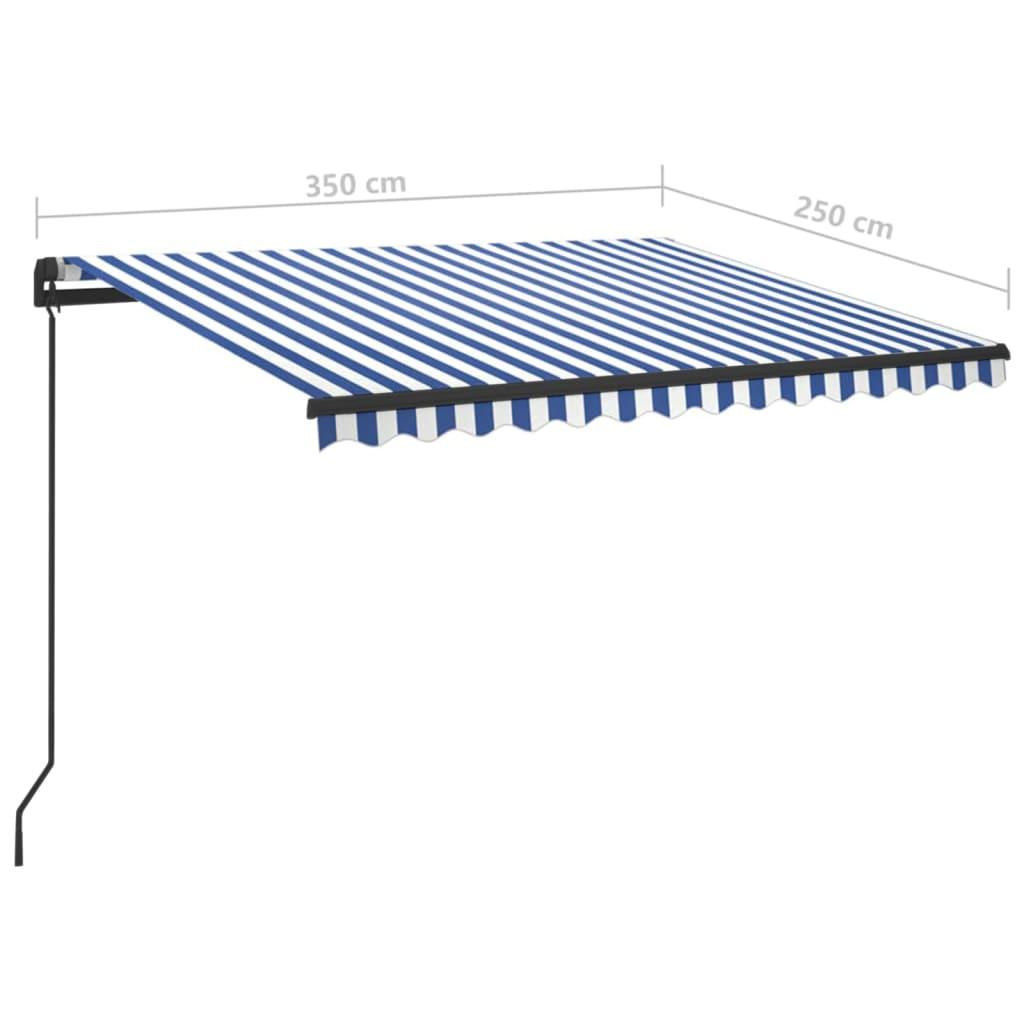 VidaXL Auvent rétractable tissu  