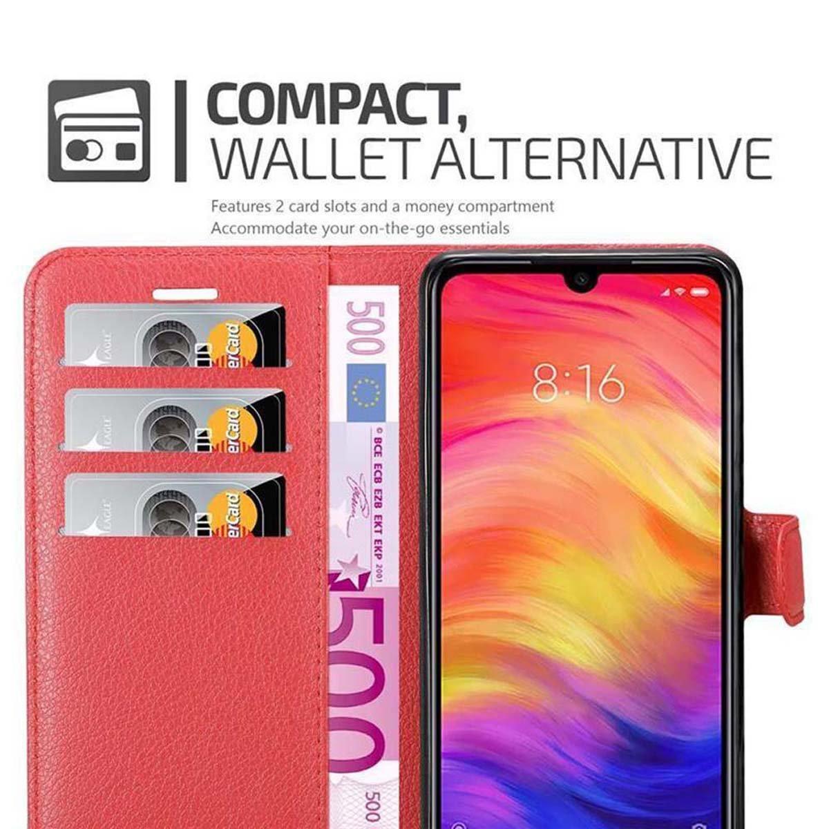 Cadorabo  Hülle für Xiaomi RedMi NOTE 7 Standfunktion, Kartenfach 