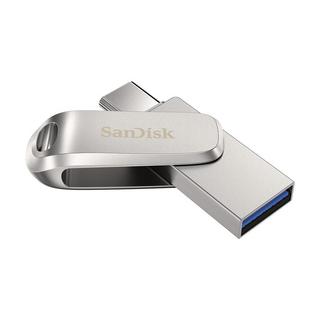 SanDisk  SanDisk Ultra Dual Drive Luxe USB-Stick 64 GB USB Type-A / USB Type-C 3.2 Gen 1 (3.1 Gen 1) Edelstahl 