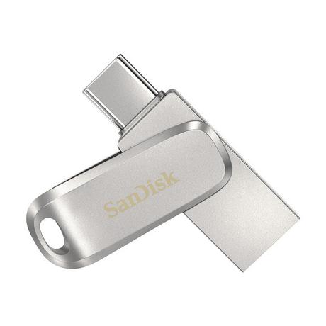 SanDisk  SanDisk Ultra Dual Drive Luxe USB-Stick 64 GB USB Type-A / USB Type-C 3.2 Gen 1 (3.1 Gen 1) Edelstahl 