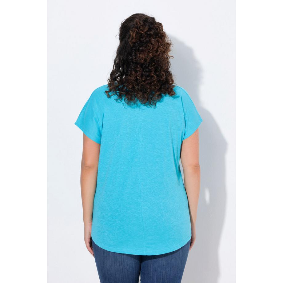 Ulla Popken T-shirt Oversized Motif Animal Métallisé Manches Courtes  