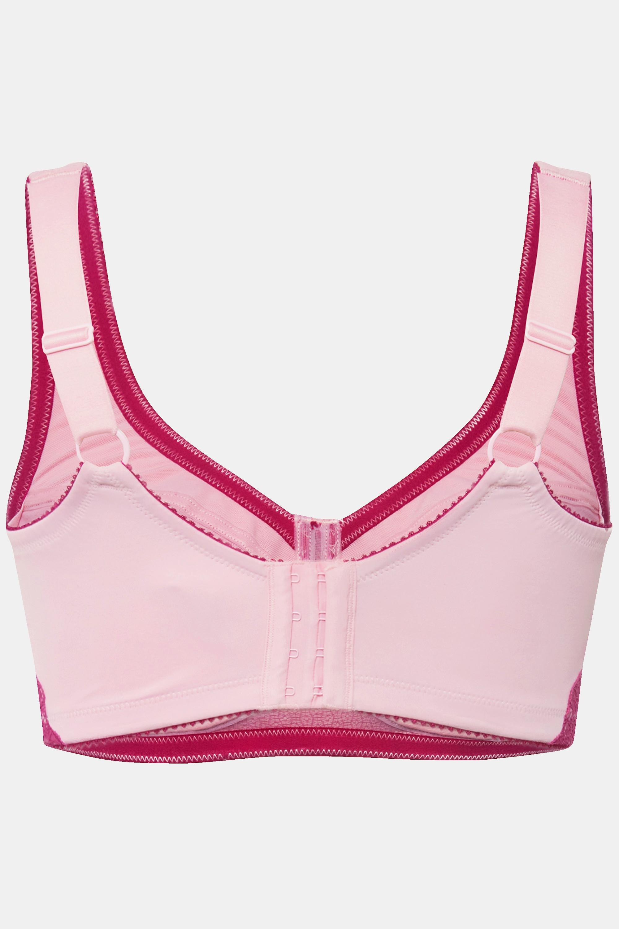 Ulla Popken Reggiseno sostenitivo Pizzo senza ferretto Coppa C-D  