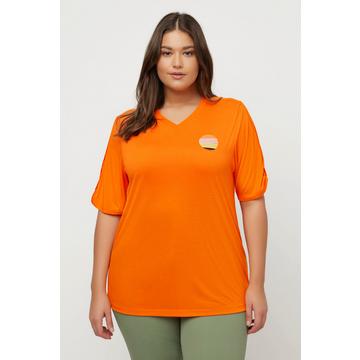 T-shirt antibactérien. Décolleté en V, manches courtes.