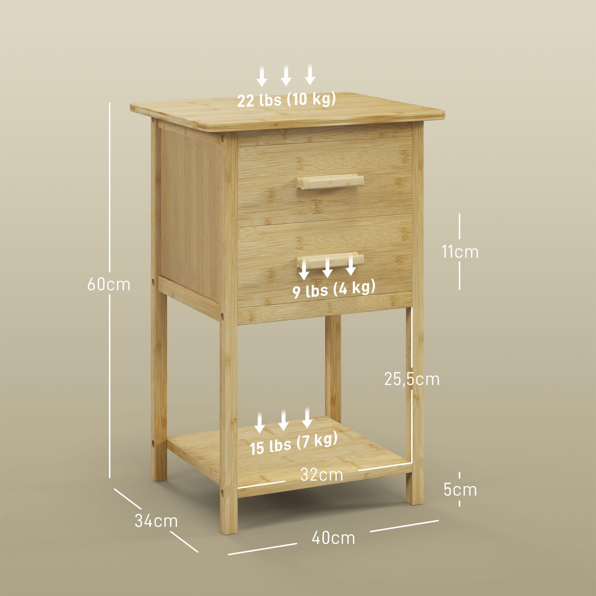 HOMCOM table de chevet  