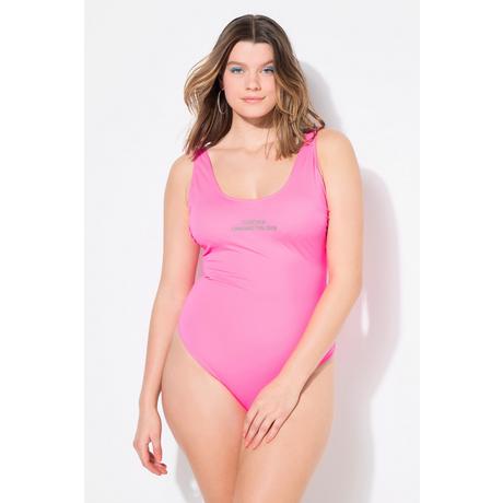 Studio Untold  Maillot de bain avec bonnets souples, message imprimé 