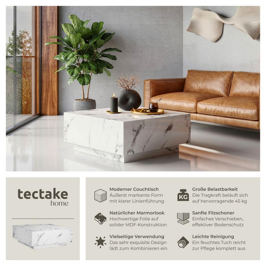 Tectake Table basse LASLEY design minimaliste  