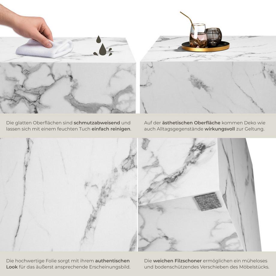 Tectake Table basse LASLEY design minimaliste  