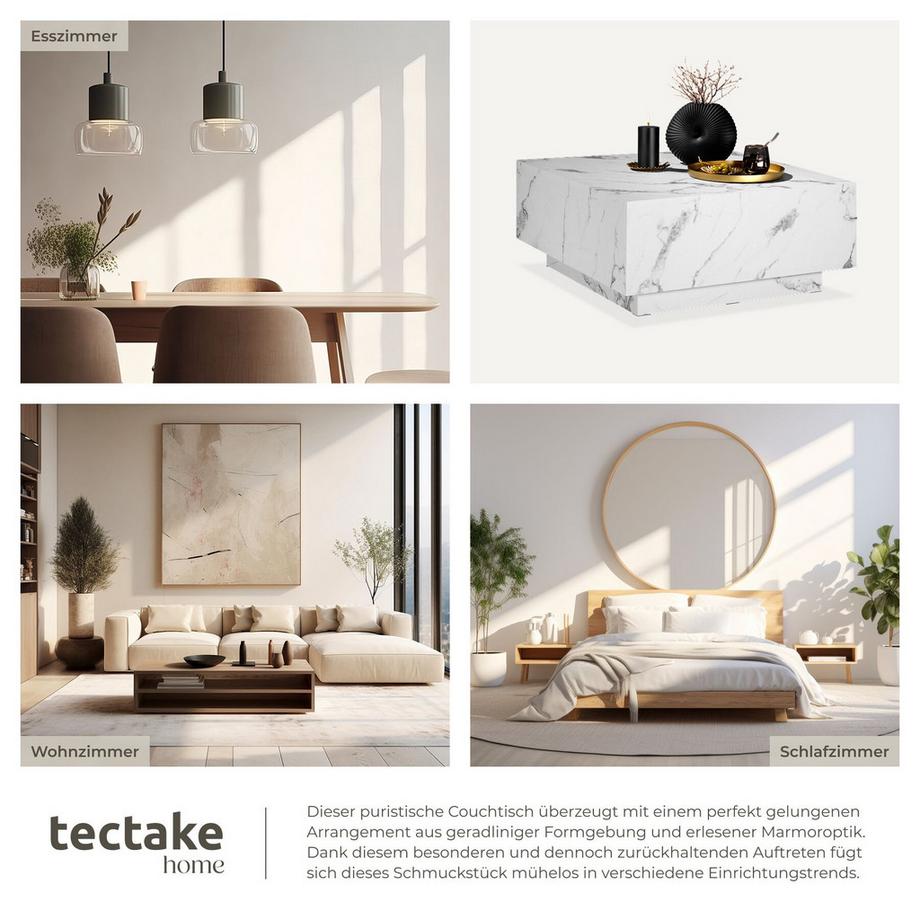 Tectake Table basse LASLEY design minimaliste  