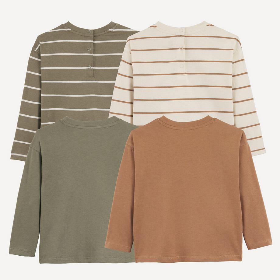 La Redoute Collections  4er-Pack Langarm-Shirts 