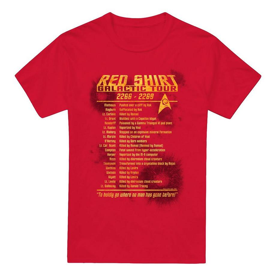 Star Trek Red Shirt Tour T-Shirt  