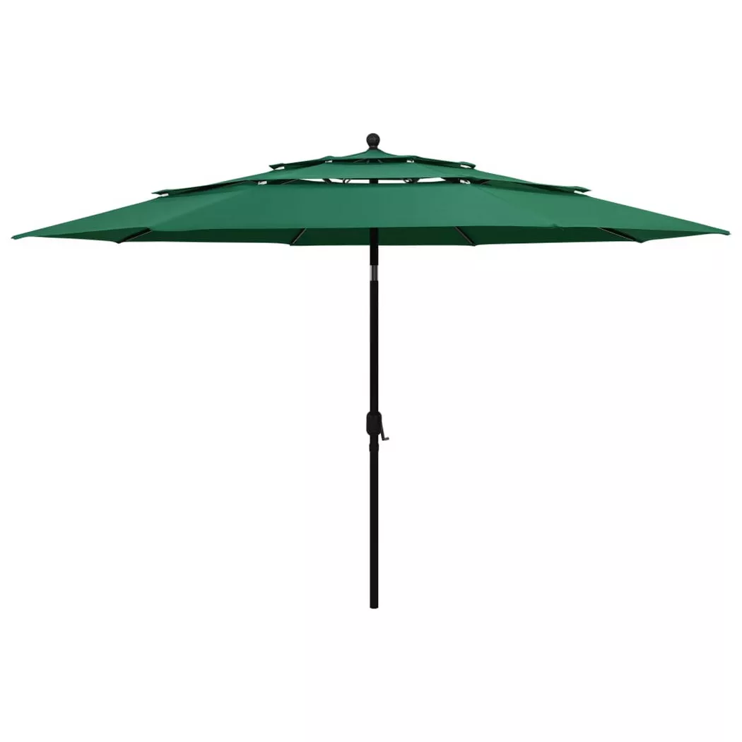 VidaXL - Sonnenschirm, One Size, Grün