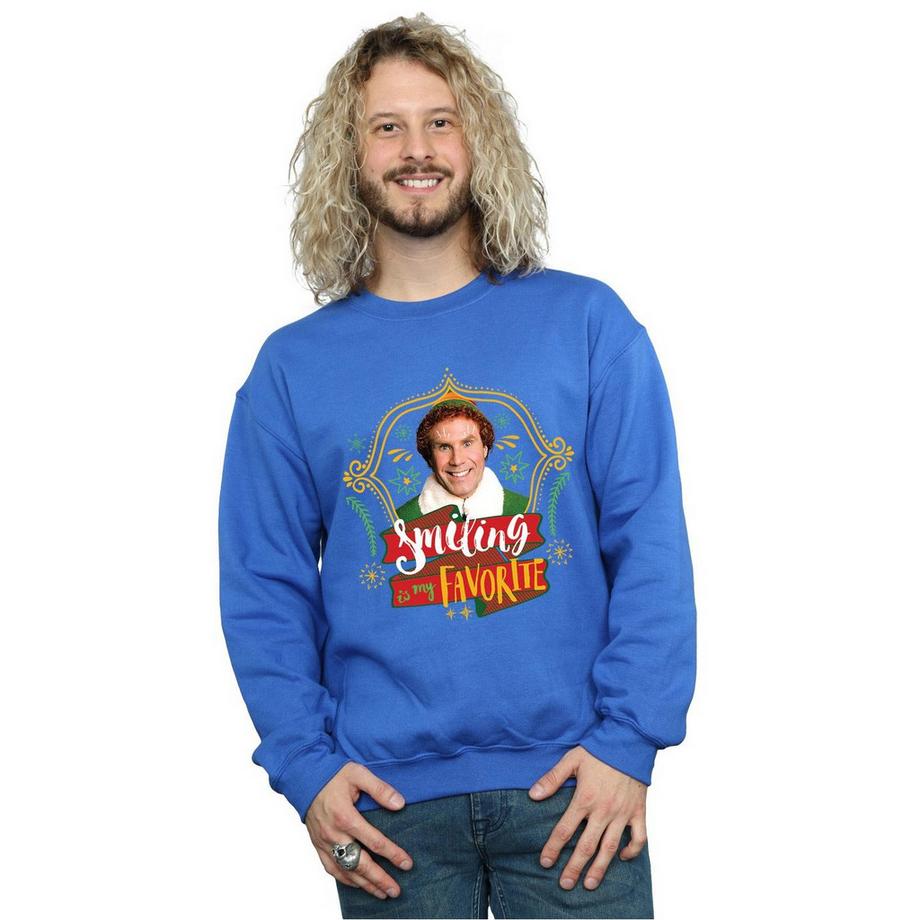 Elf Smiling Is My Favorite Sweatshirt  