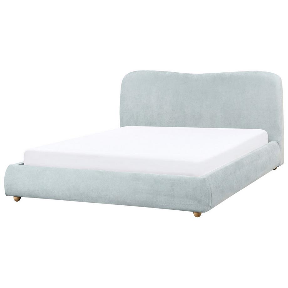 Beliani Lit ottoman en Tissu chenille  BLAGNAC  