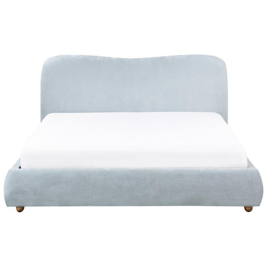 Beliani Lit ottoman en Tissu chenille  BLAGNAC  