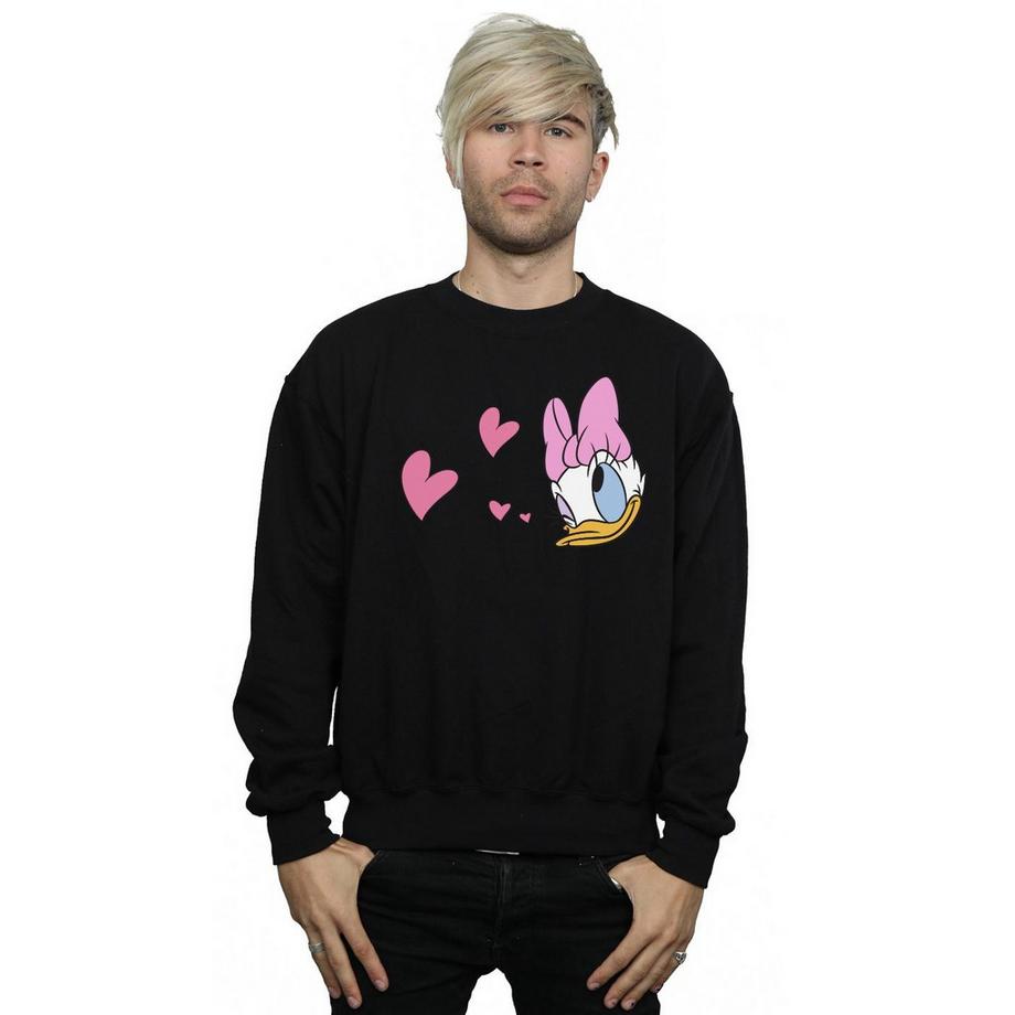 Disney Daisy Duck Hearts Regular Fit Sweatshirt  