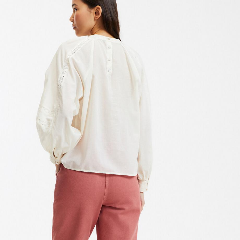 La Redoute Collections Rundhals Bluse  