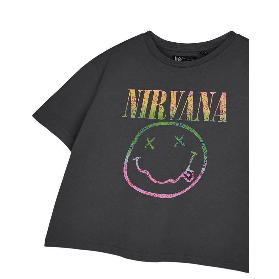 Nirvana Rainbow Kurzes T-Shirt  