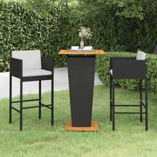 VidaXL Garten-bar-set poly-rattan  