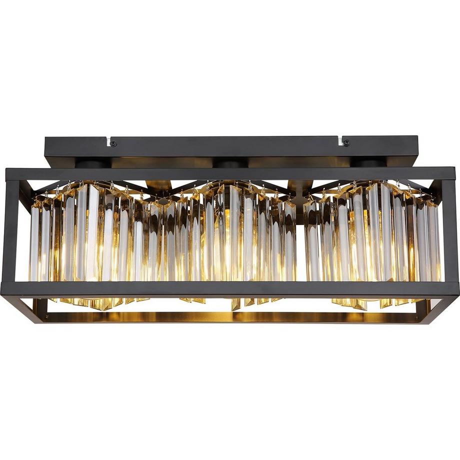 mutoni Plafonnier Mathilde I métal noir mat 3xE27  