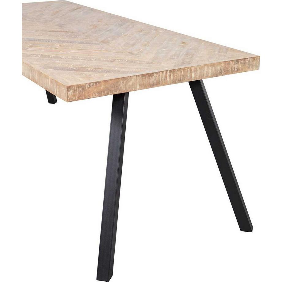 mutoni Esstisch Tablo Mango Herringbone 180x90 Square Fuss  