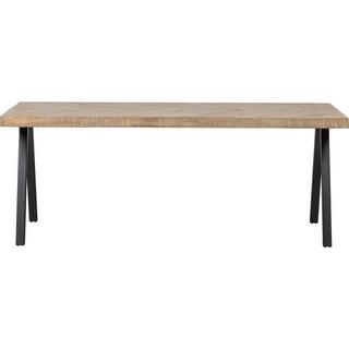 mutoni Table à manger Tablo Mango Herringbone 180x90 pieds carrés  