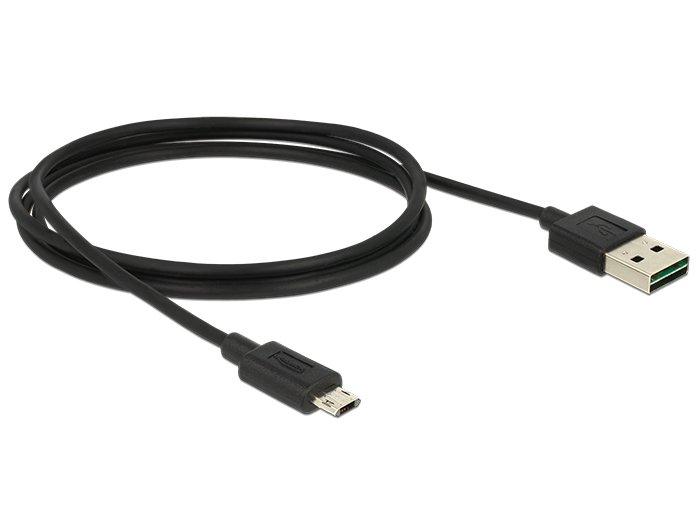 DeLock  83844 USB Kabel 1 m USB 2.0 USB A Micro-USB B Schwarz 