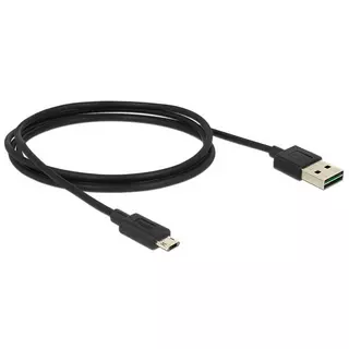 DeLock 83844 USB Kabel 1 m USB 2.0 USB A Micro-USB B Schwarz