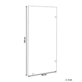 Beliani Parete doccia en Vetro temperato Minimalista ICALMA  