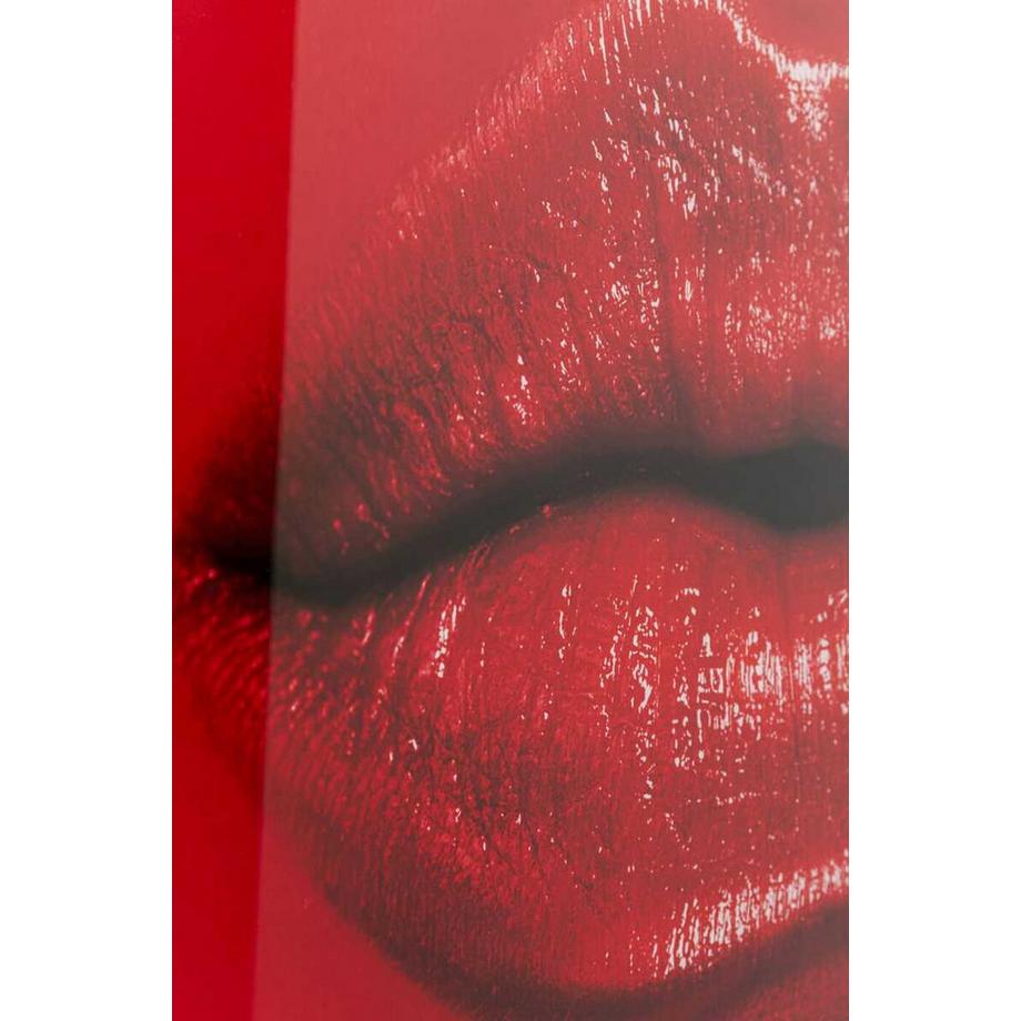 KARE Design Glasbild Red Lips 120x80  