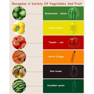 Activity-board  Jouet alimentaire en bois pour la cuisine des enfants, set de coupe de fruits et légumes pour le jeu de rôle, démontable, jouet éducatif alimentaire 