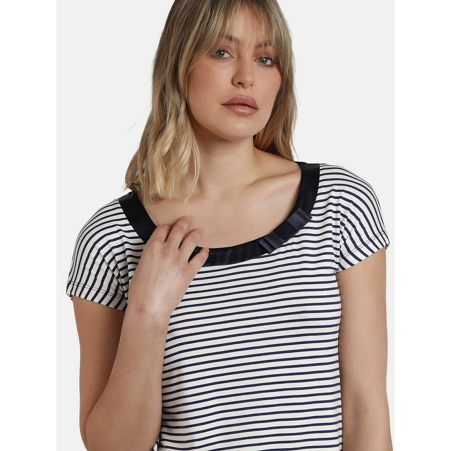 Admas Rayas T-Shirt Manica Corta a Righe  