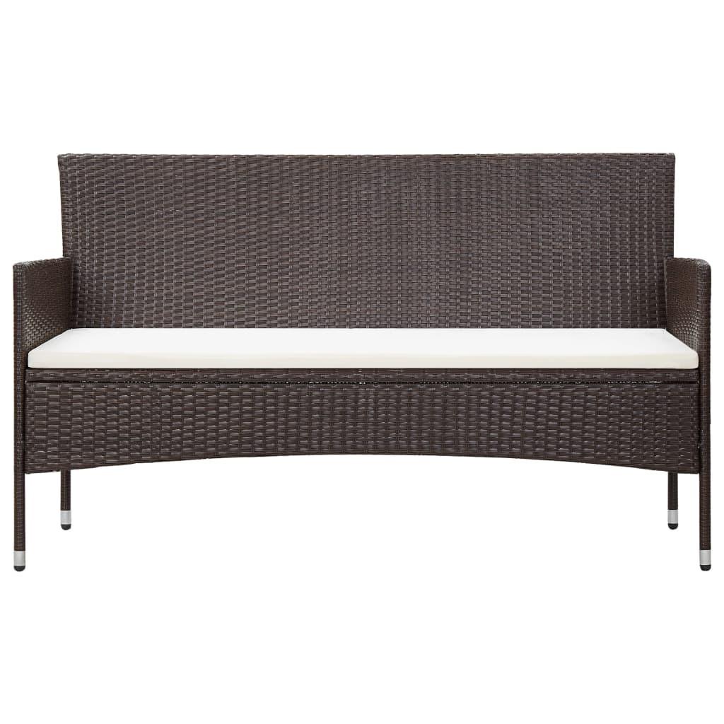 VidaXL Gartensofa rattan  