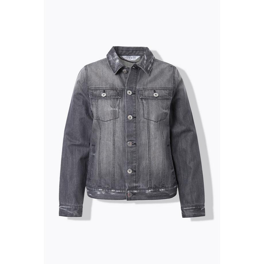 Studio Untold Giacca di Jeans Regular Fit Denim Distrutto  