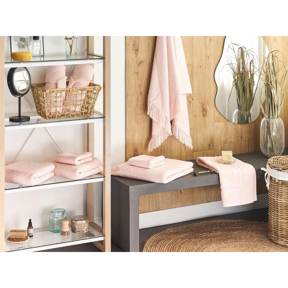 Beliani Set di 9 asciugamani en Cotone ATIU  