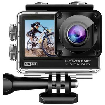 Vision Duo 4K Action Cam 4K, Dual-Display, Spritzwassergeschützt, Staubgesc