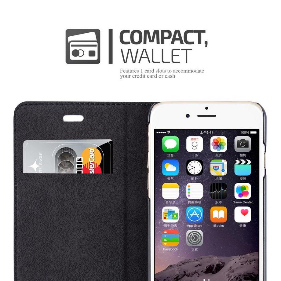 Cadorabo  Housse compatible avec Apple iPhone 6 / 6S - Coque de protection au design flip avec fermeture magnétique 