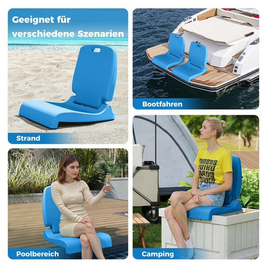 Northix Klappbarer Gartenstuhl mit Griff  