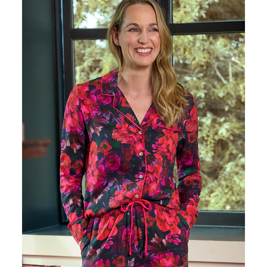 Joe Browns Winter Blumenmuster Pyjama Oberteil  