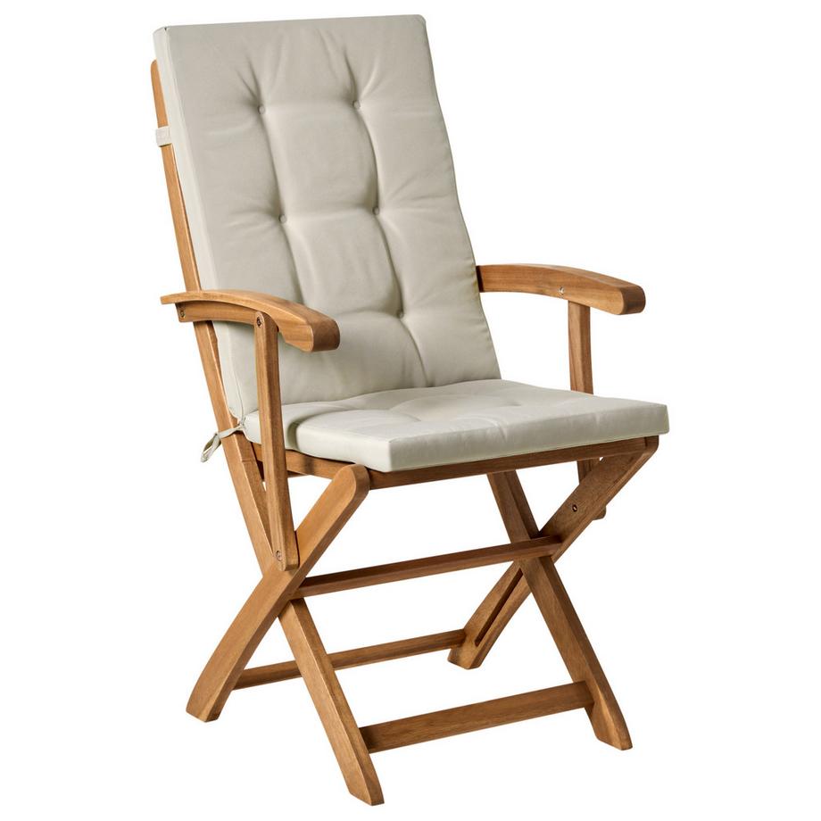 Beliani Gartentisch mit Stühlen aus Akazienholz  MAUI PREMIUM  