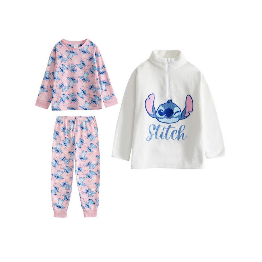 Ensembles De Pyjamas Longs Manches Longues Motif Stitch (Pack de trois)